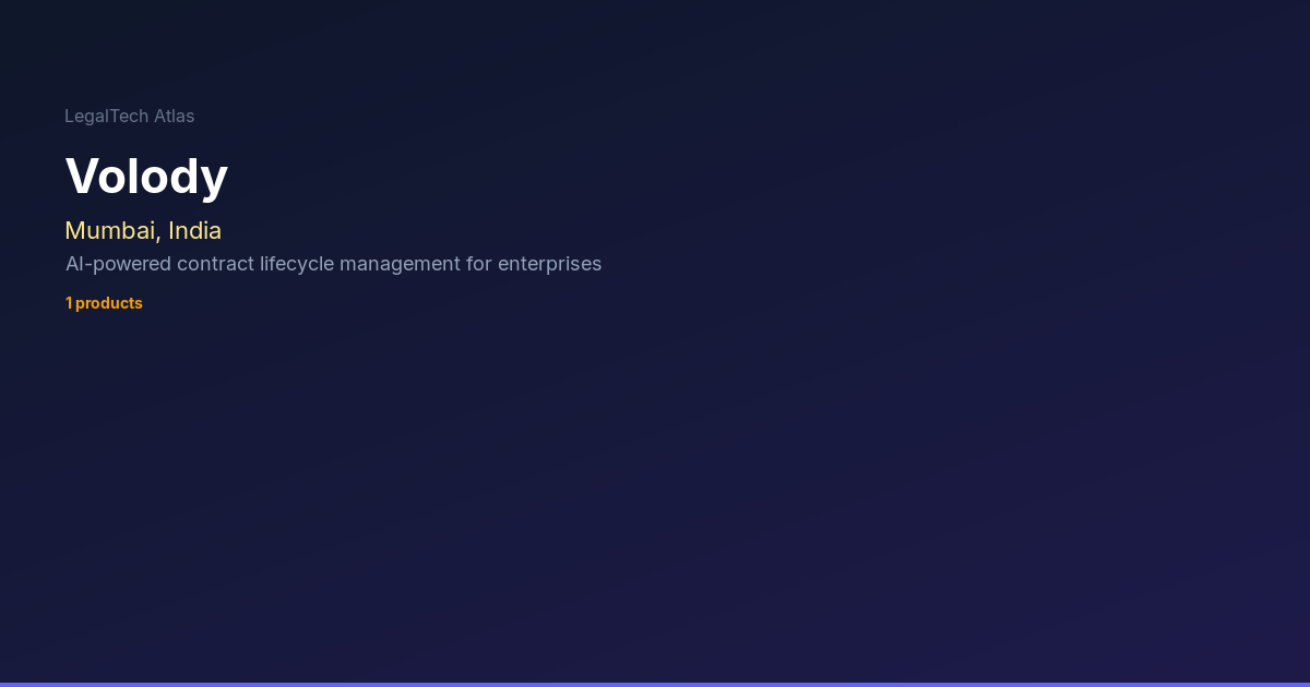 Volody — LegalTech Atlas