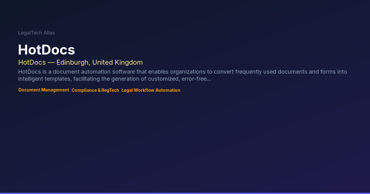 HotDocs — LegalTech Atlas